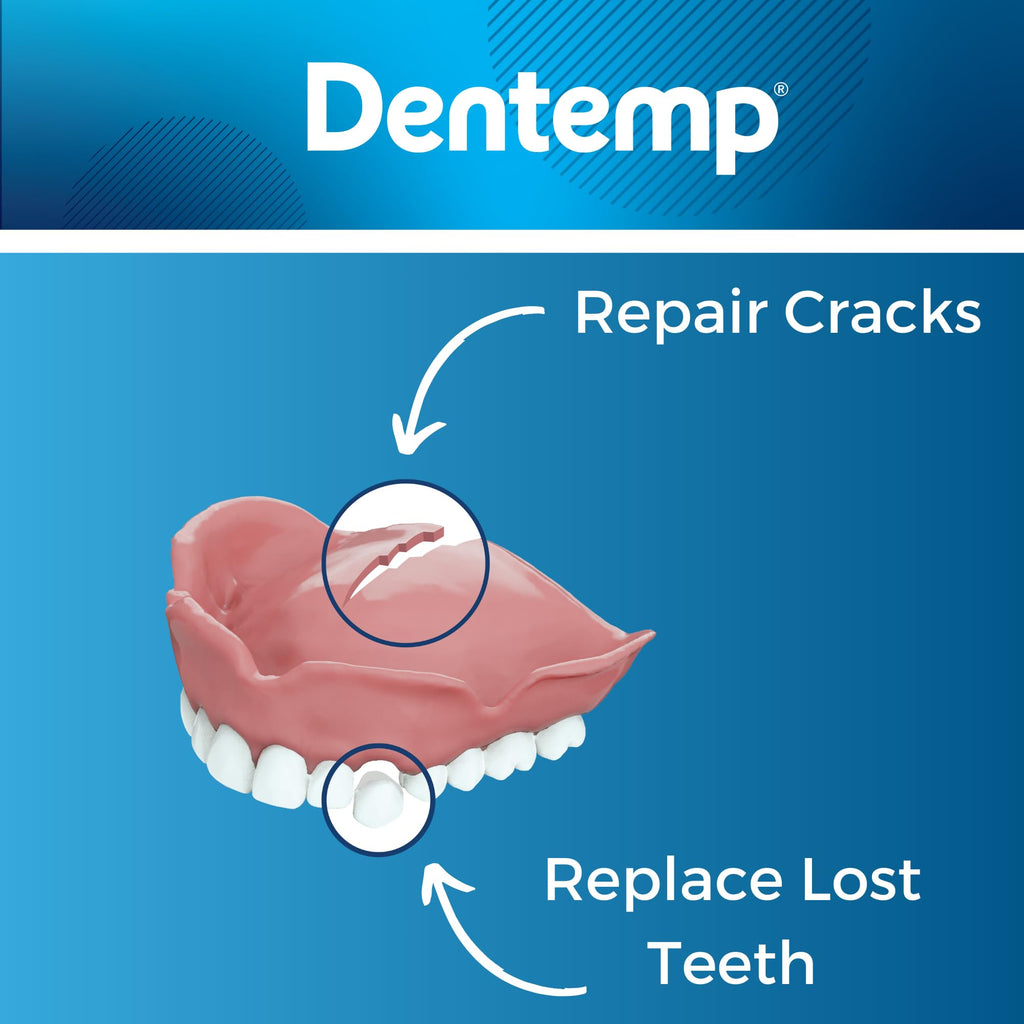 Dentemp Repair Kit - Repair-It Advanced Formula for Dentures | Fix Breaks & Loose Teeth