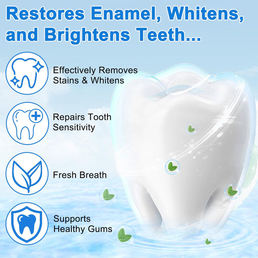 10% Nano Hydroxyapatite Toothpaste - Restore, Strengthen & Whitens Teeth - Dentist Recommended 4 oz