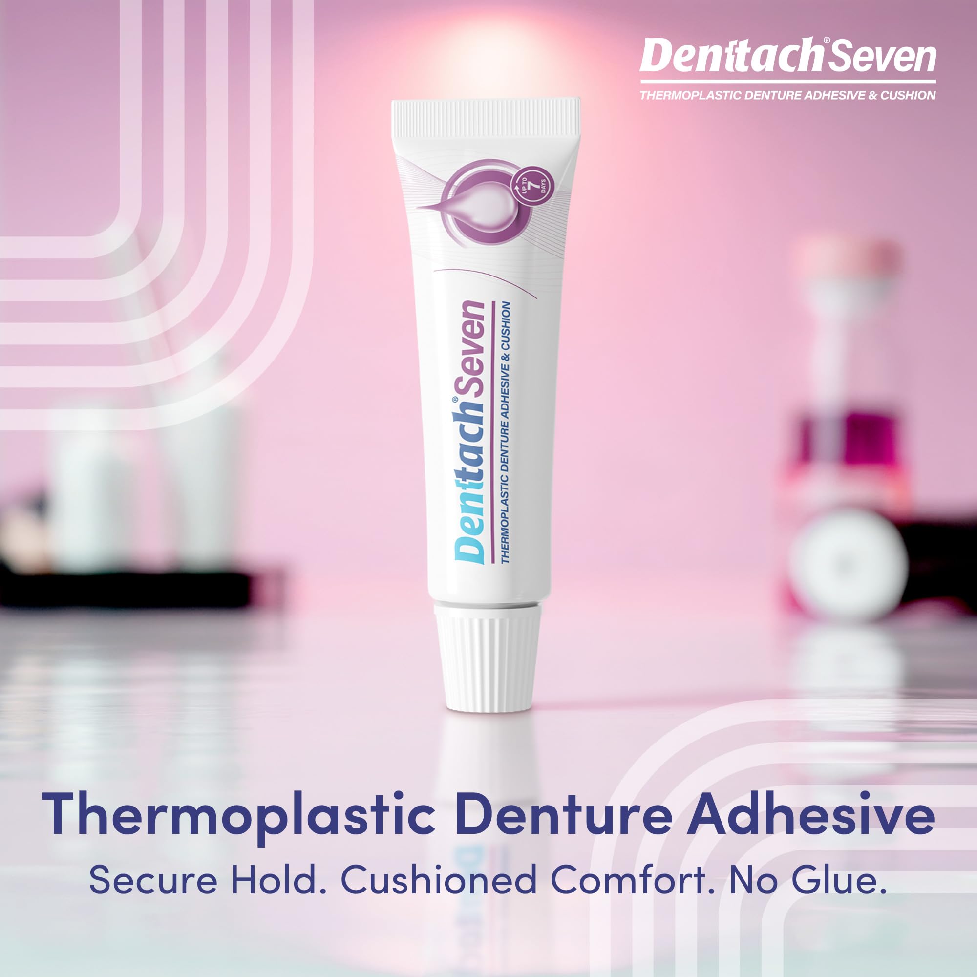 Denttach Thermoplastic Denture Adhesive – Up to 7 Days Cushion Reliner (Pack of 3)