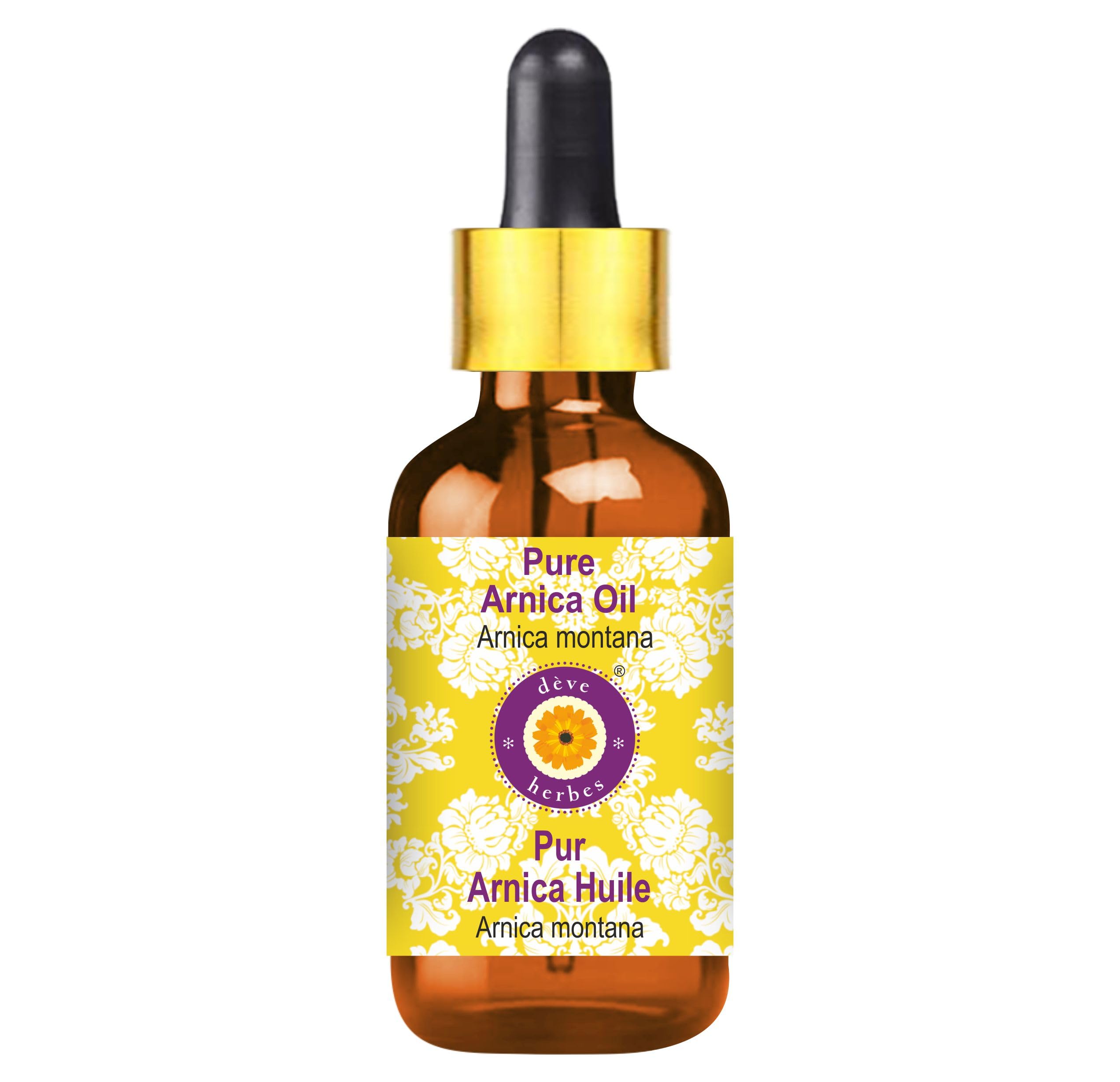 Deve Herbes Arnica Oil 15ml – Pure, Non-Sticky Facial Care (Glass Dropper)