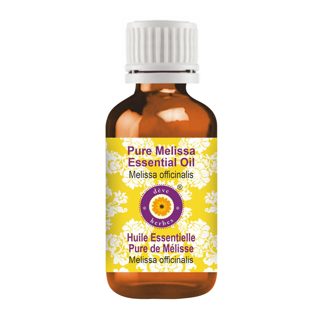 dève herbes Melissa Essential Oil (Melissa officinalis) Pure | Non-Sticky | Non-Greasy | Lightweight | Steam Distilled 50ml (1.69 oz)