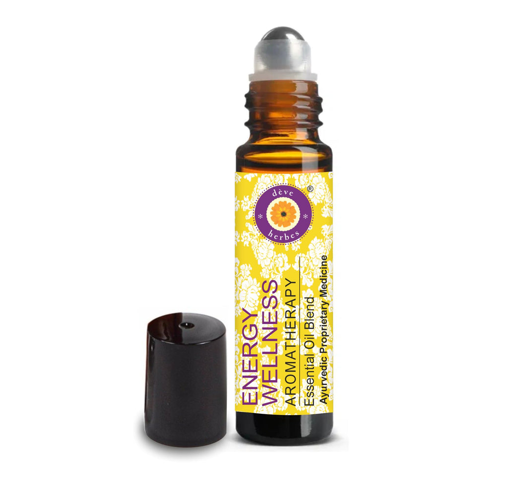 deve herbes Energy Wellness Roll-On: Frankincense, Ylang Ylang, Geranium, Sandalwood & Lavender 10ml
