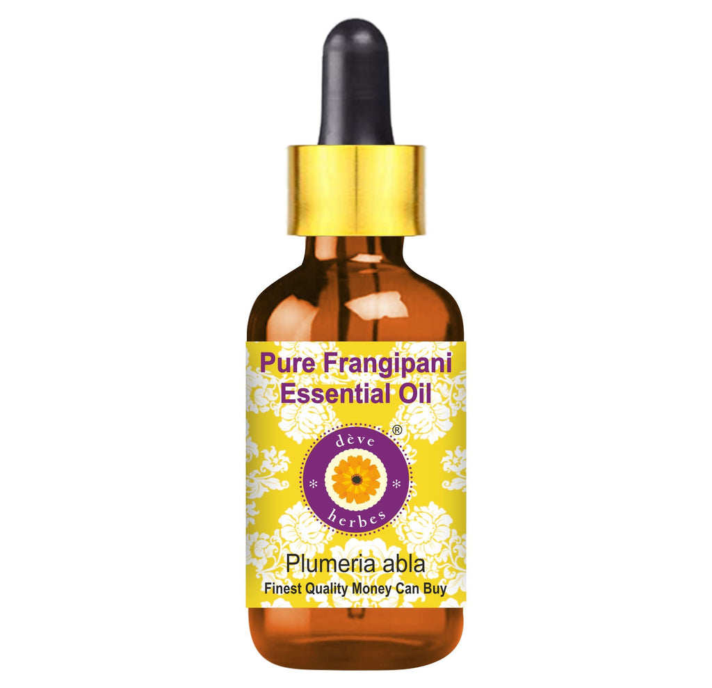 Frangipani Essential Oil (Plumeria alba) 5ml – Glass Dropper | Pure & Lightweight