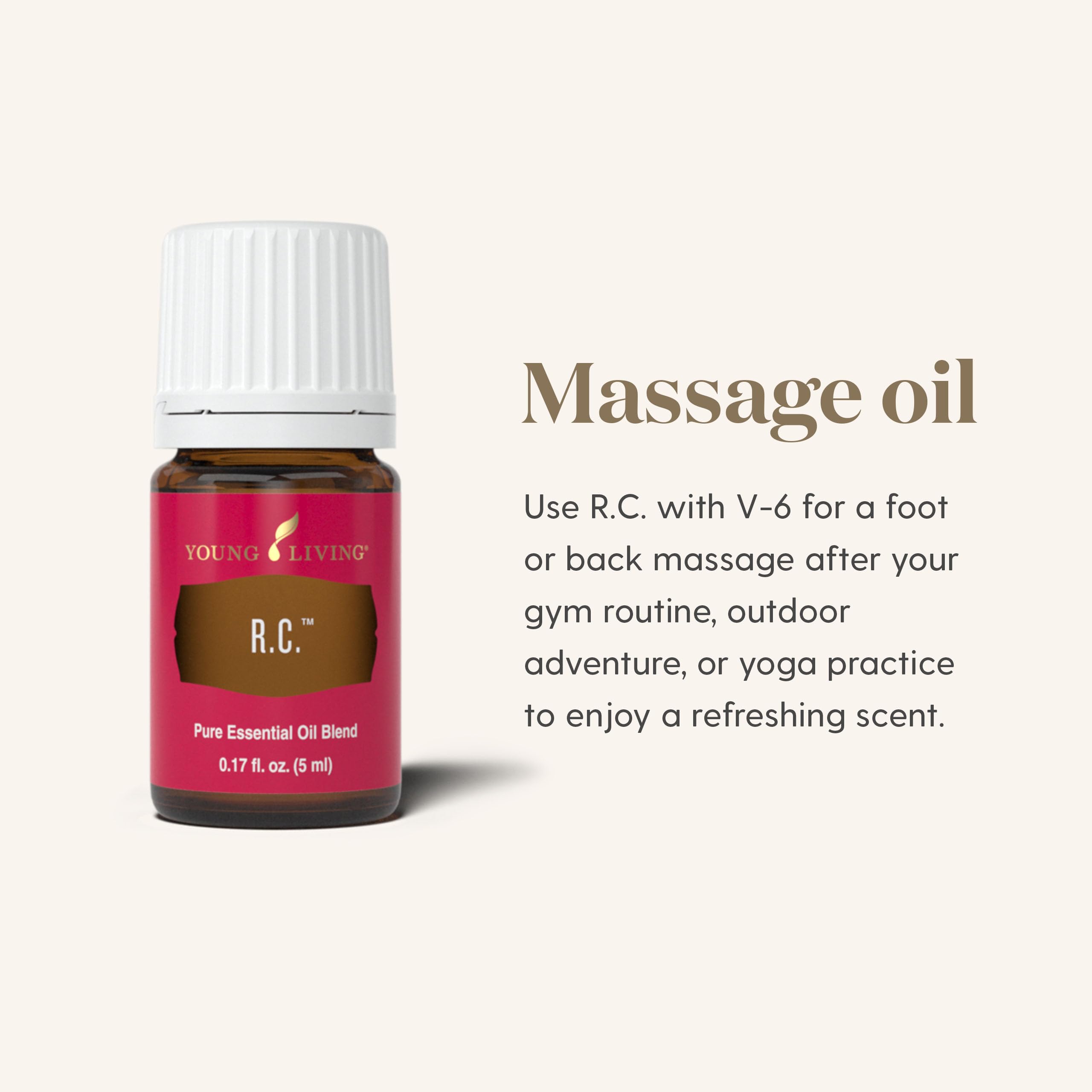 Young Living R.C. Essential Oil Blend – 5ml | 100% Pure, Fresh Aroma for Diffuser & Topical Use