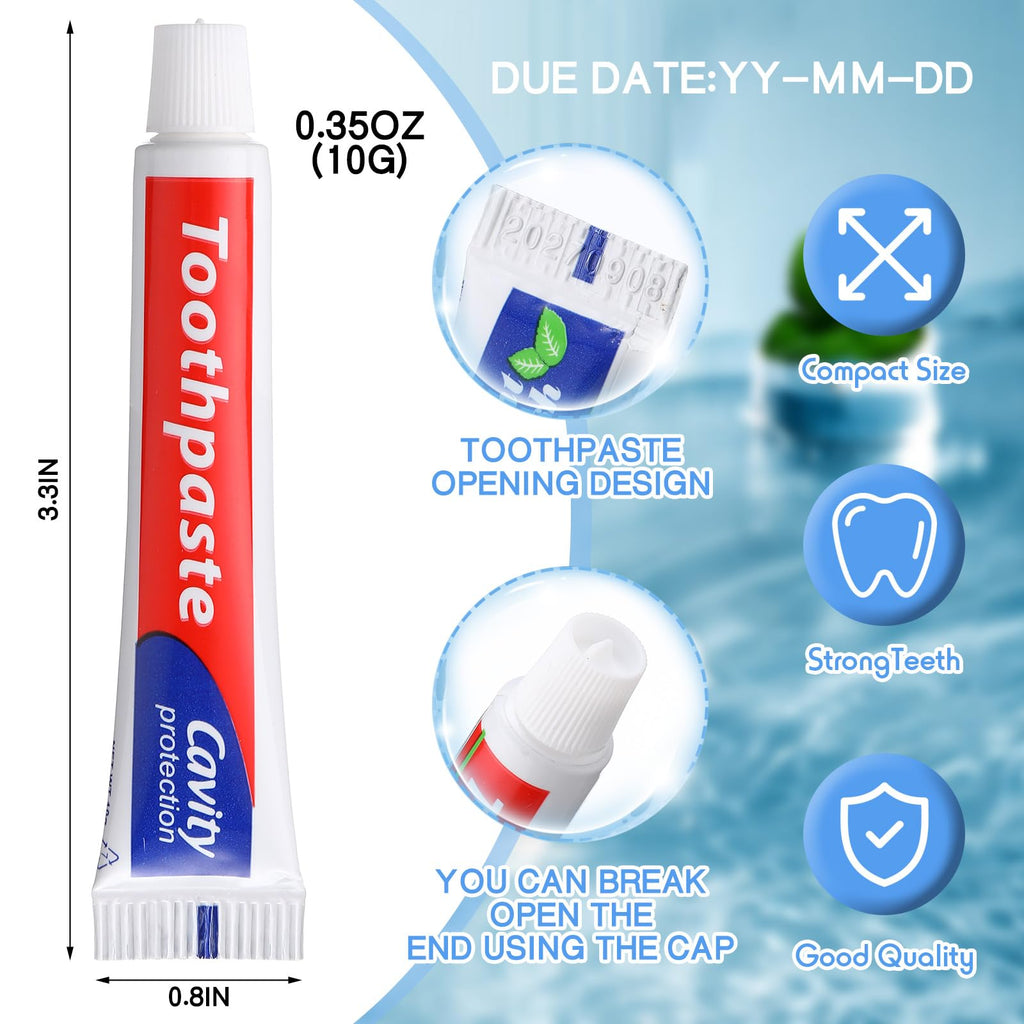 Dimsile Mini Toothpaste Bulk - Travel Size 0.35oz for Fresh Breath & Whitening
