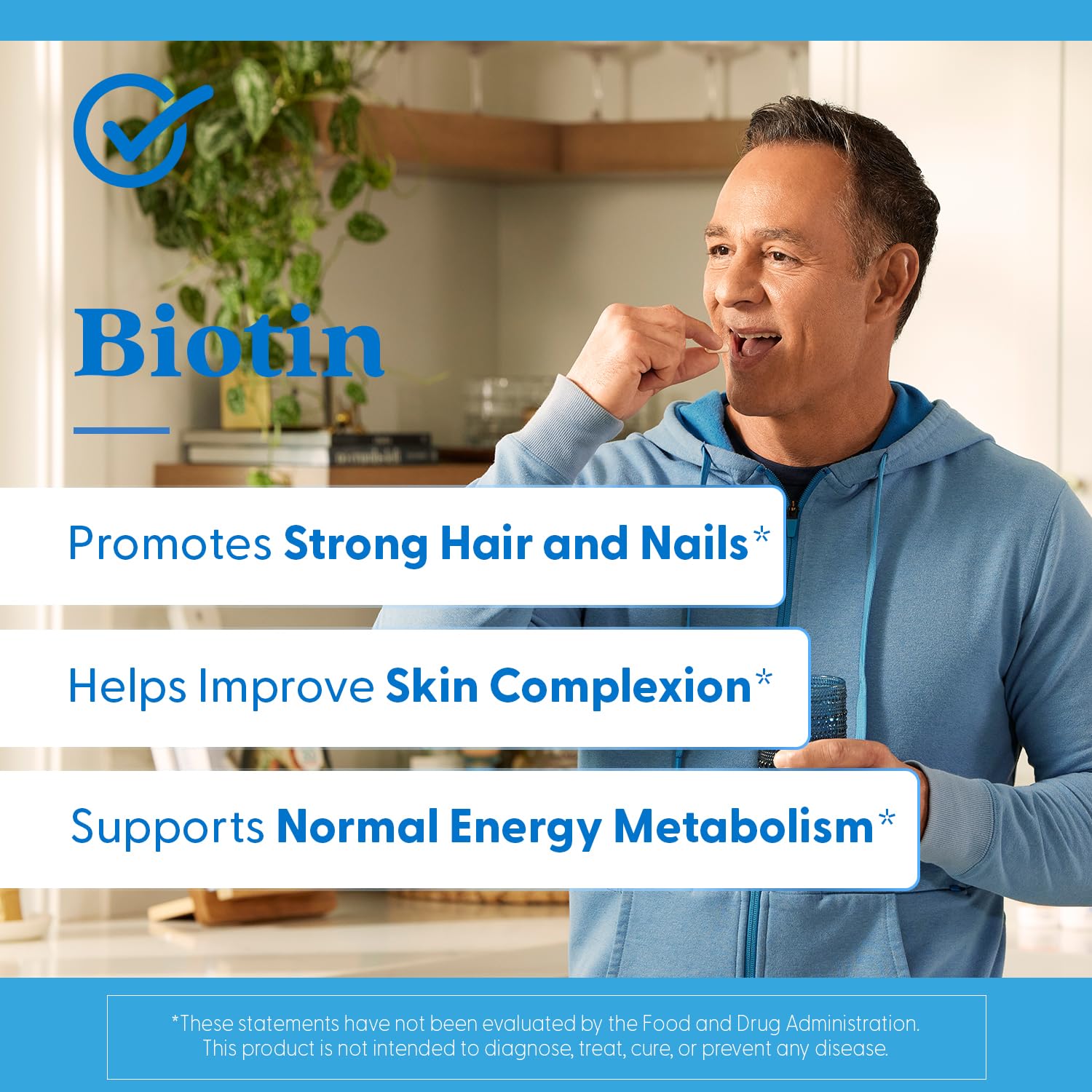 Doctor's Best Biotin - Hair, Skin & Nails | 10,000 mcg | 120 Veggie Caps | Non-GMO, Gluten Free, Soy Free, Vegan