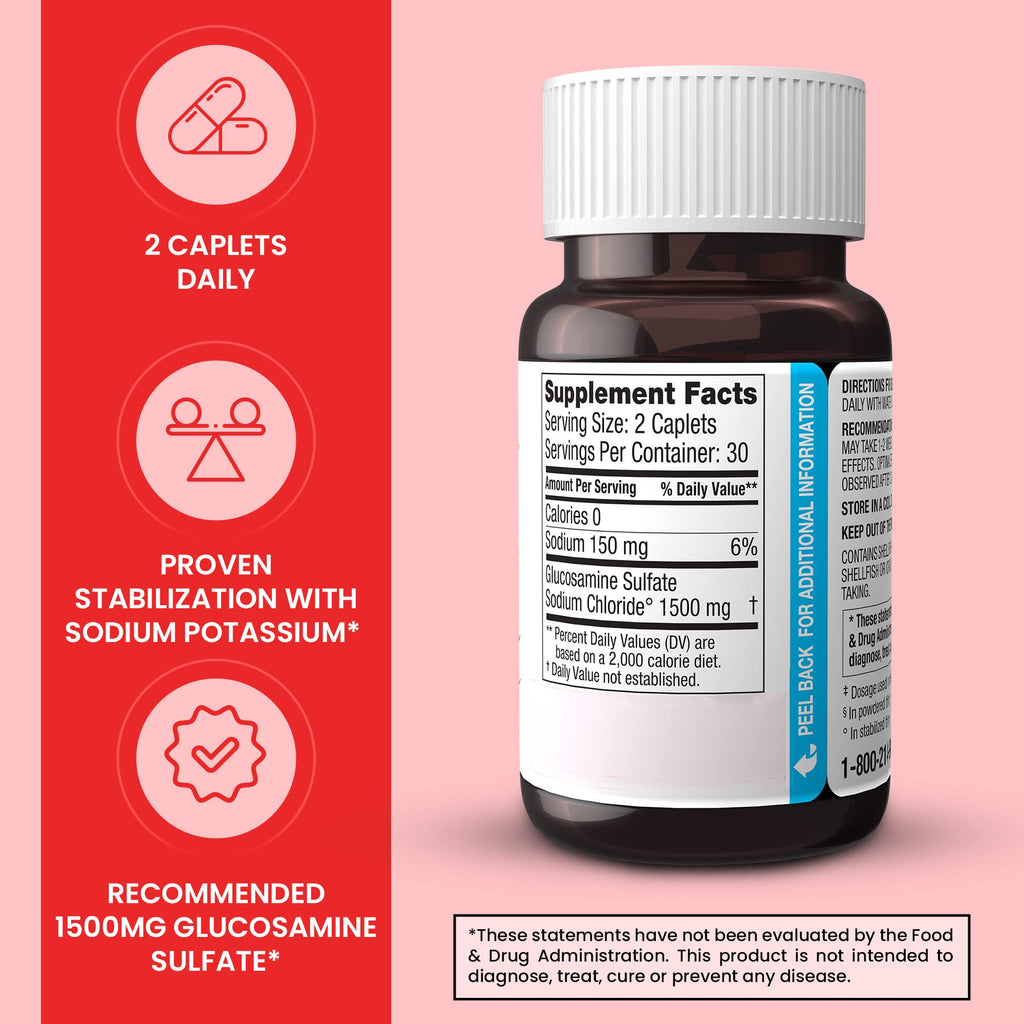 Dona Crystalline Glucosamine Sulfate 750 mg – Joint Support (2 Pack)