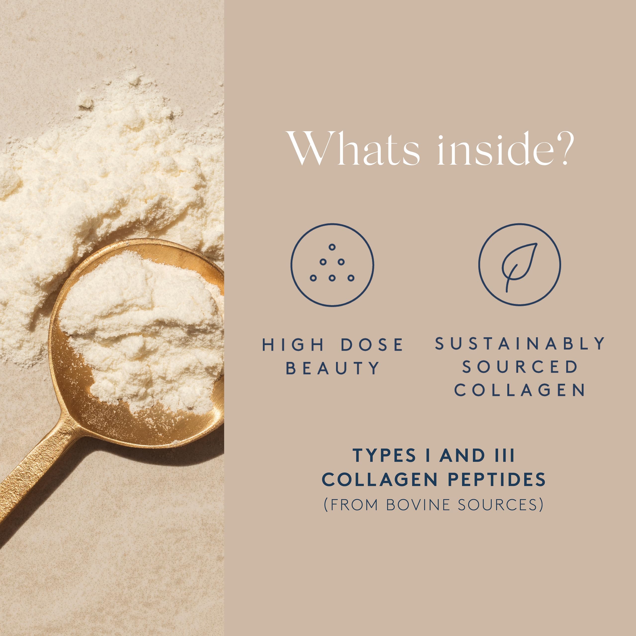DOSE & CO Pure Collagen Peptides – Unflavored Powder, 10oz | Hair, Skin & Nails