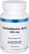 Pantothenic Acid 500 mg (Vitamin B5) – Douglas Laboratories | 100 Capsules