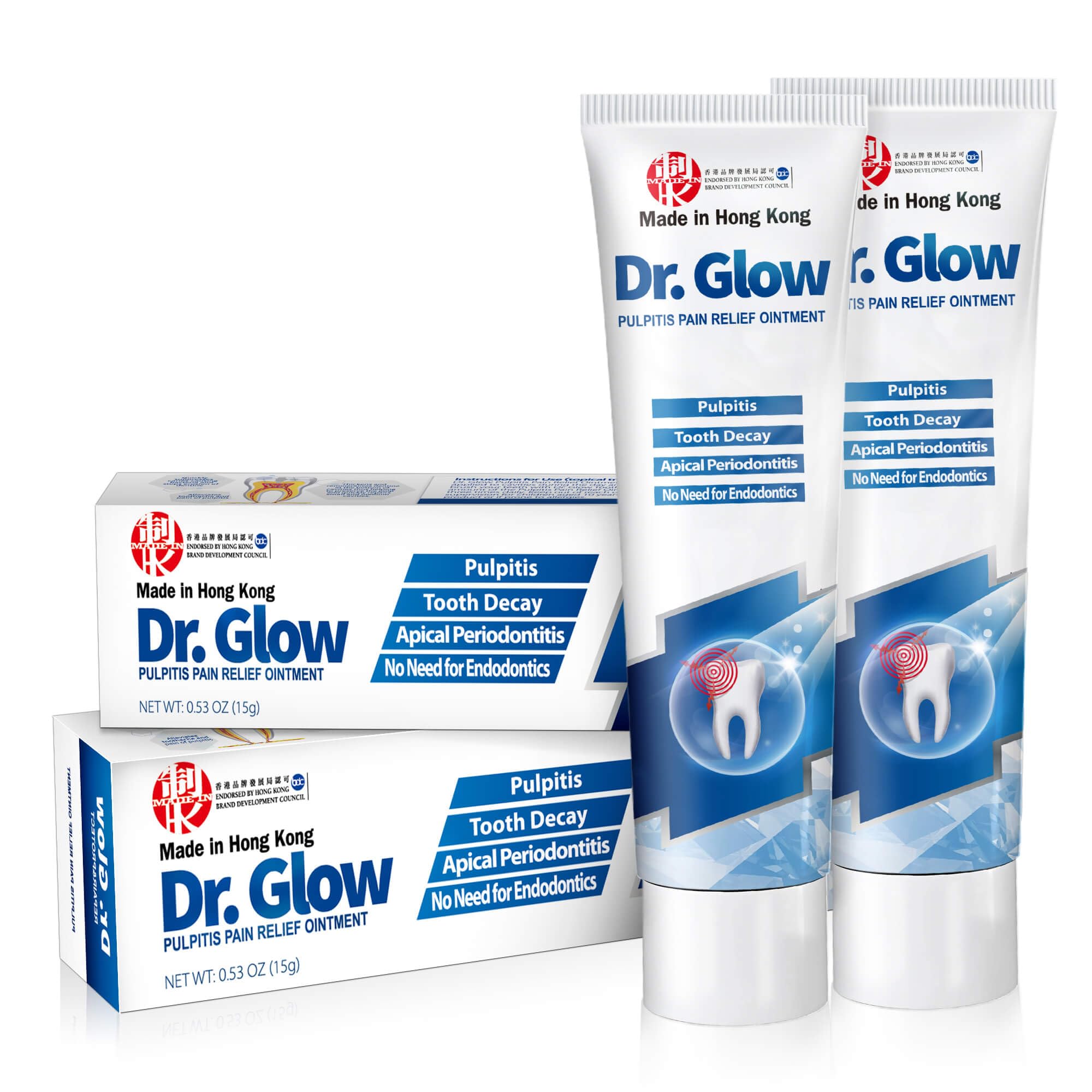 Dr. Glow Oral Care Cream – Cavity Relief, Enamel & Gum Support (2 Pack)