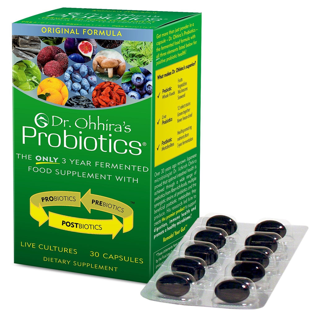 Dr. Ohhira’s Probiotics Original Formula - 3-Year Fermented Prebiotics, 30 Capsules