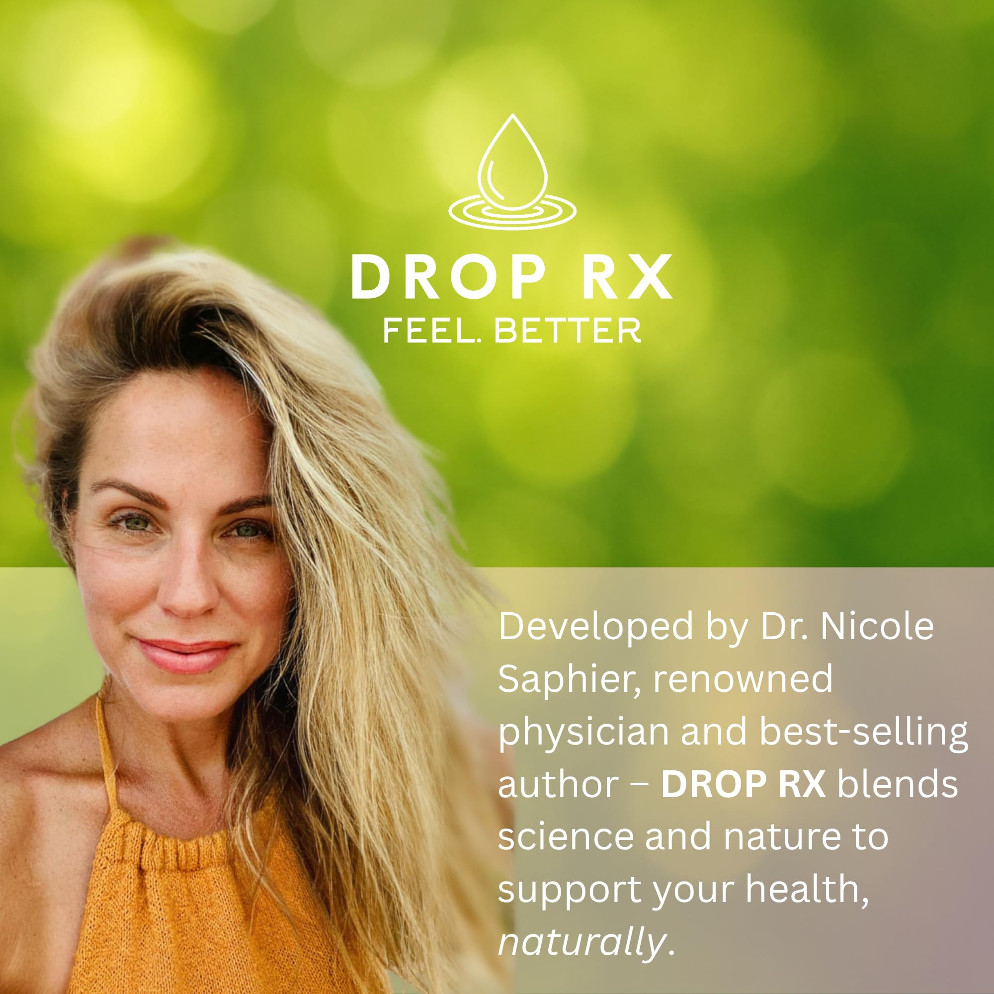 Drop Rx Intimacy by Dr. Nicole Saphier – Organic Maca, Ginkgo & Tribulus Liquid Supplement (USA Made)