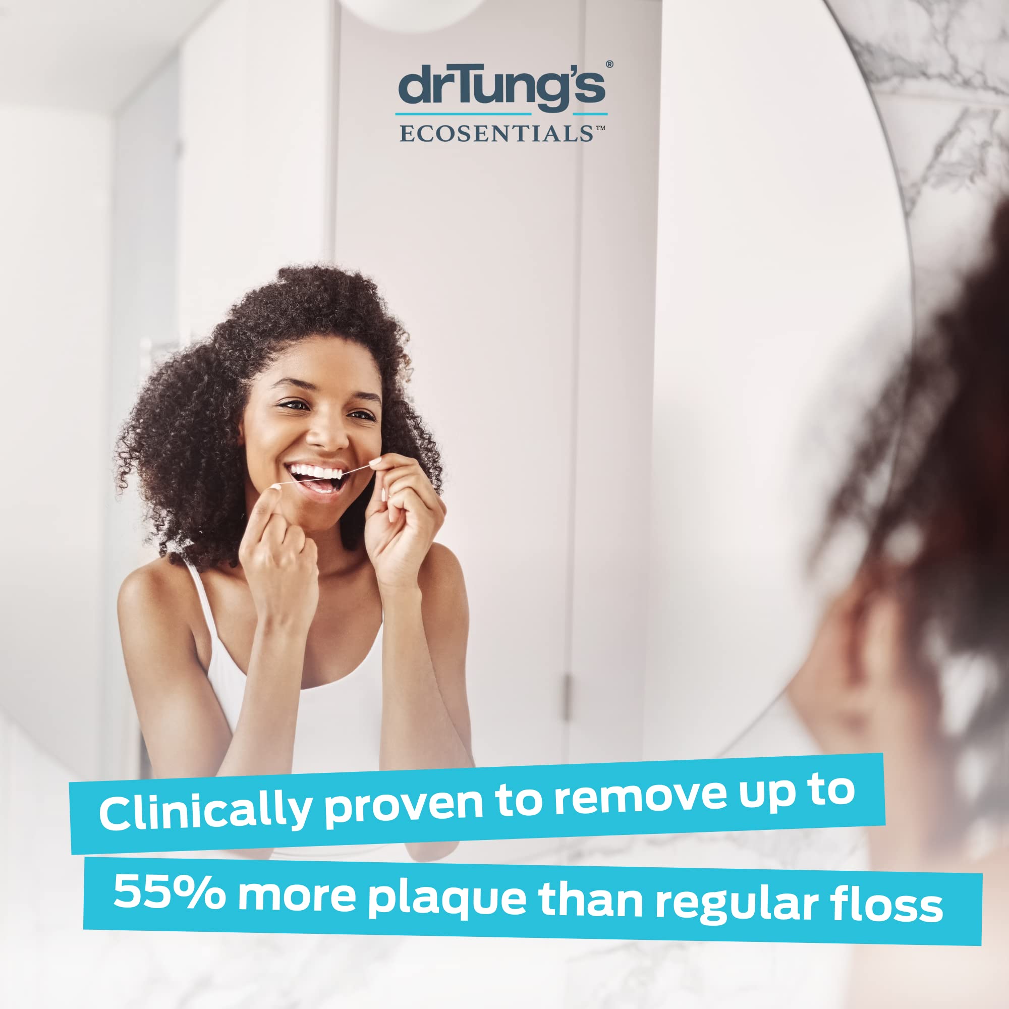 DrTung's Smart Floss - Natural Expanding Floss, Cardamom Flavor (4-Pack)