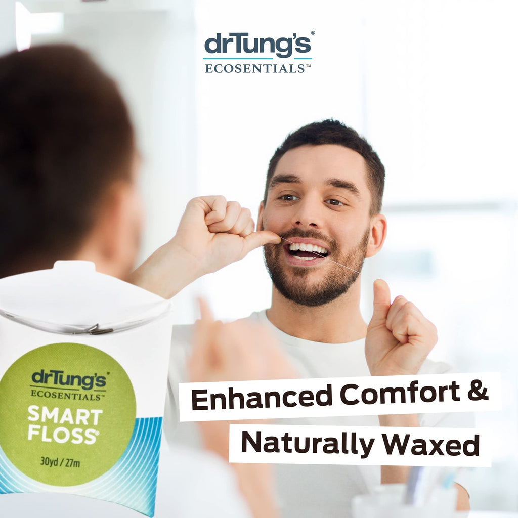 DrTung's Smart Floss - Natural Expanding Floss | Cardamom Flavor | BPA Free | Pack of 3
