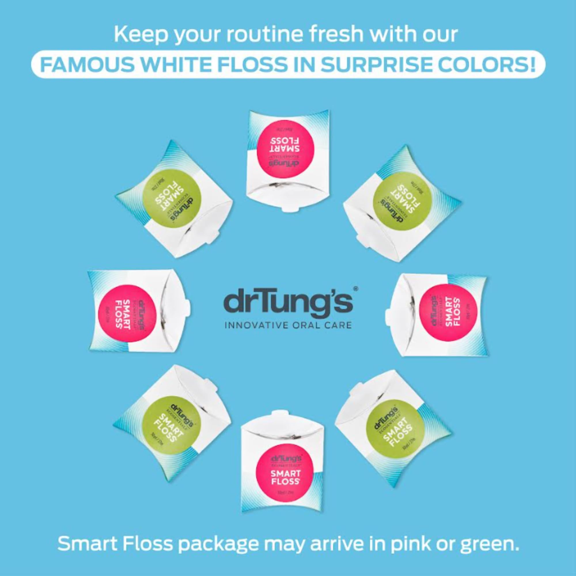 DrTung's Smart Floss - Natural Expanding Cardamom Floss (Pack of 9)