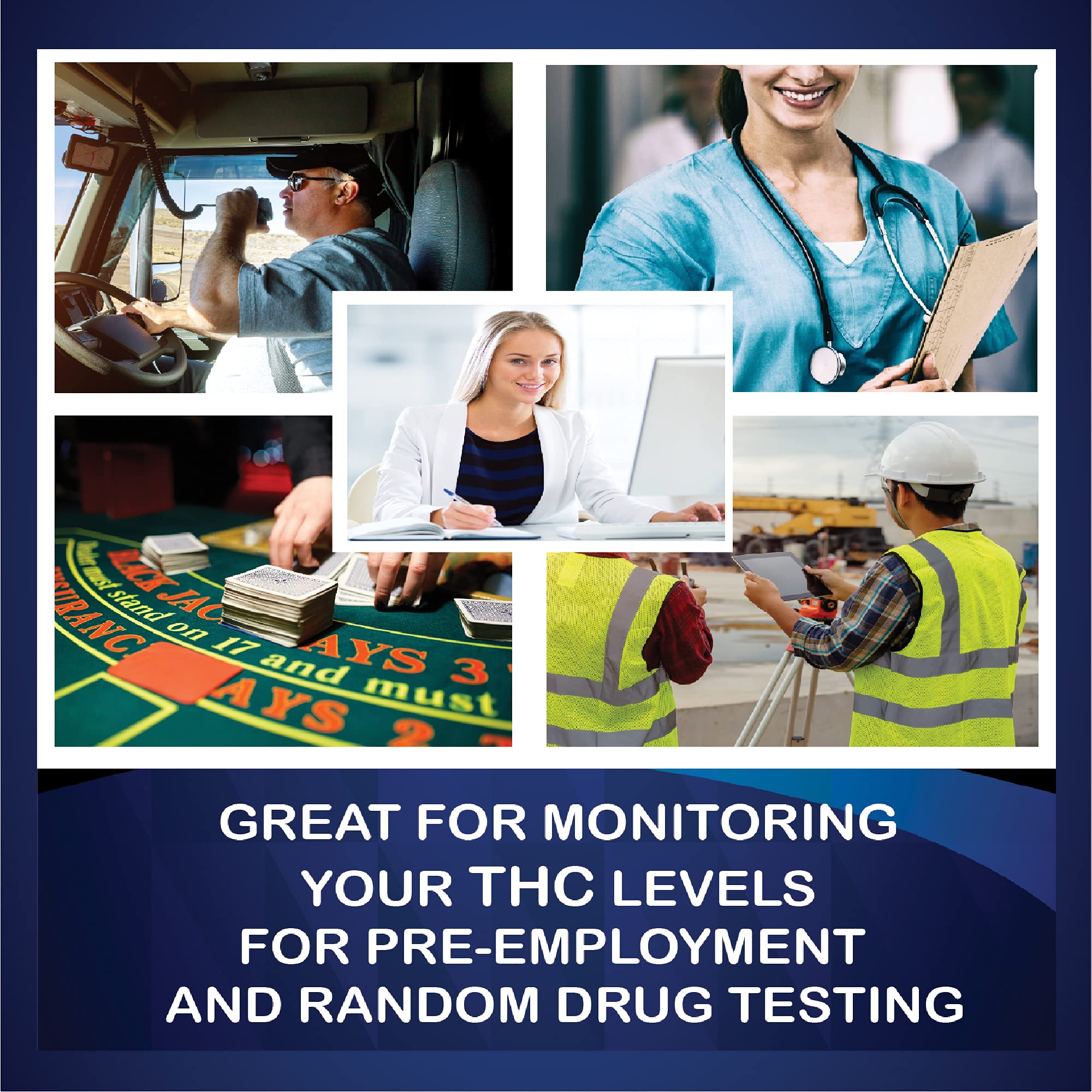 2 Pack DrugExam Multi Drug Screen Test – THC Urine Test, Easy to Use, Detailed Instructions Included (2)