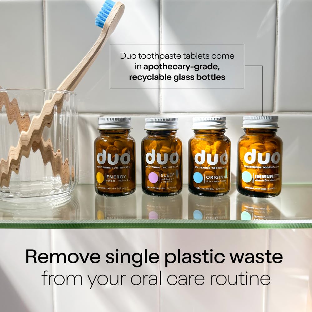 Duo Energy Toothpaste Tablets – Cinnamon Mint Chai | Caffeine + B12 + nHa