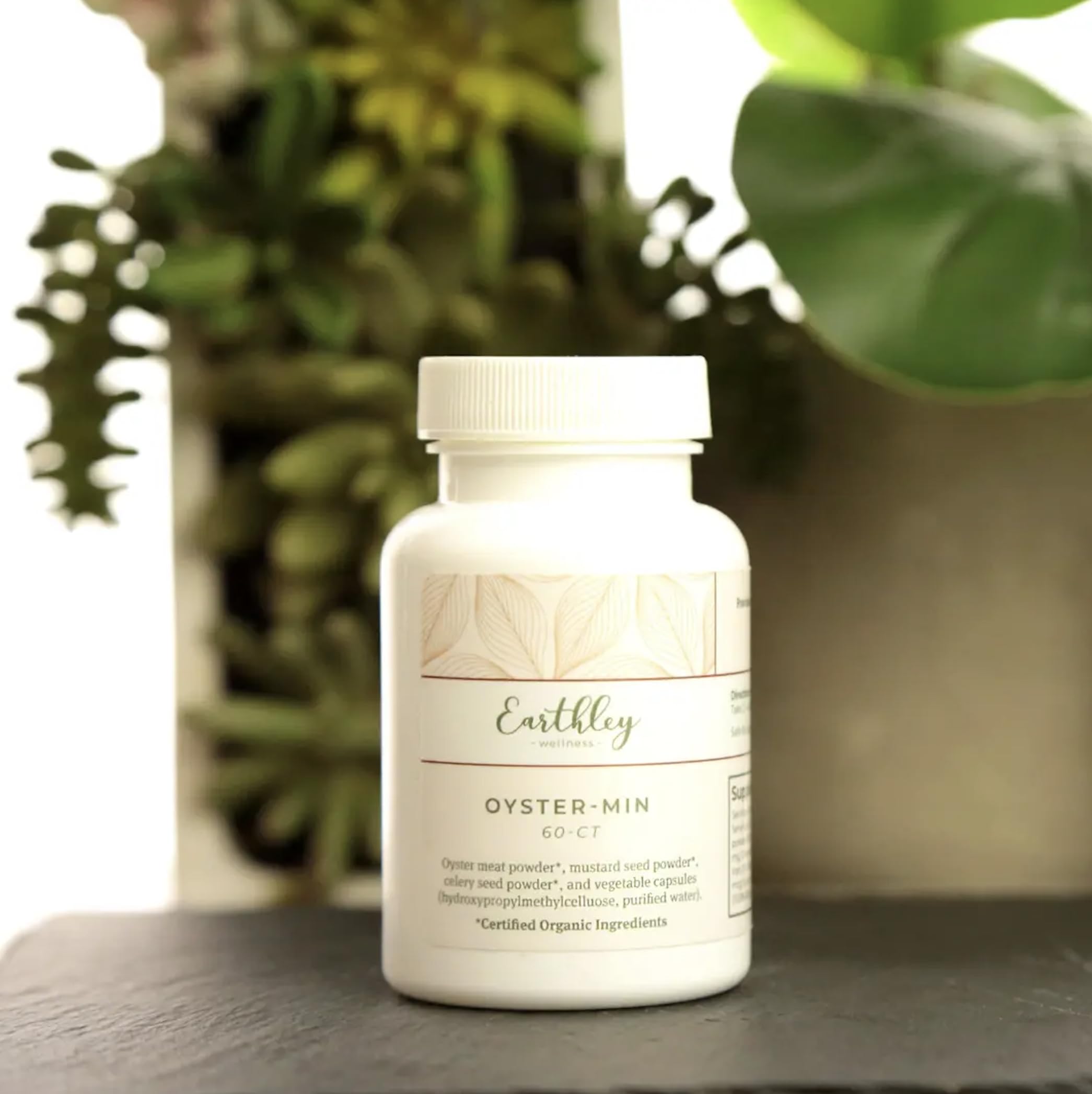 Earthley Oyster-Min Capsules – Natural Zinc & Mineral Supplement for Energy