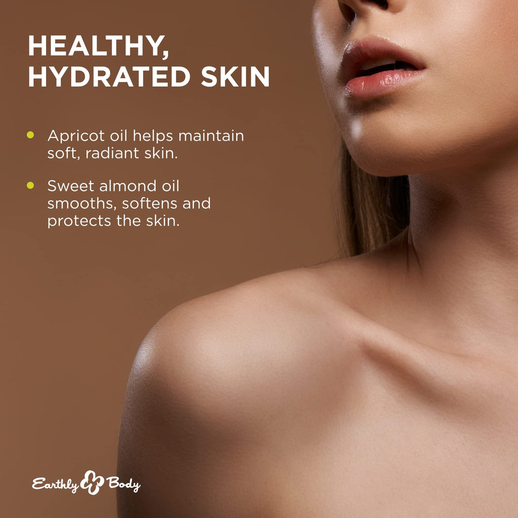 Earthly Body Edible Massage Oil, Pineapple - 8 fl. oz. - Hemp Seed, Almond, Grapeseed, Apricot & Vitamin E Oil - Vegan & Cruelty Free