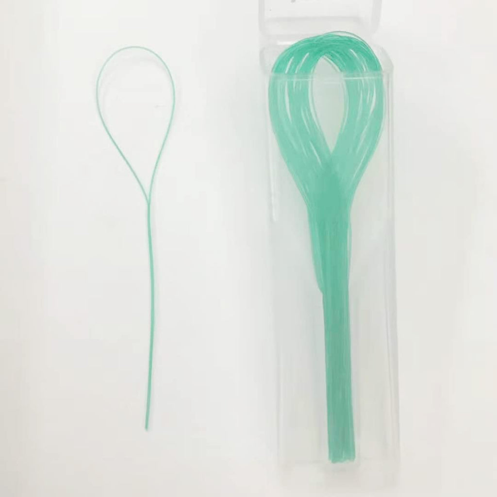 EasyHonor Dental Floss Threaders (Green) – Braces, Bridges & Implants, 210 Count (6 Pack)