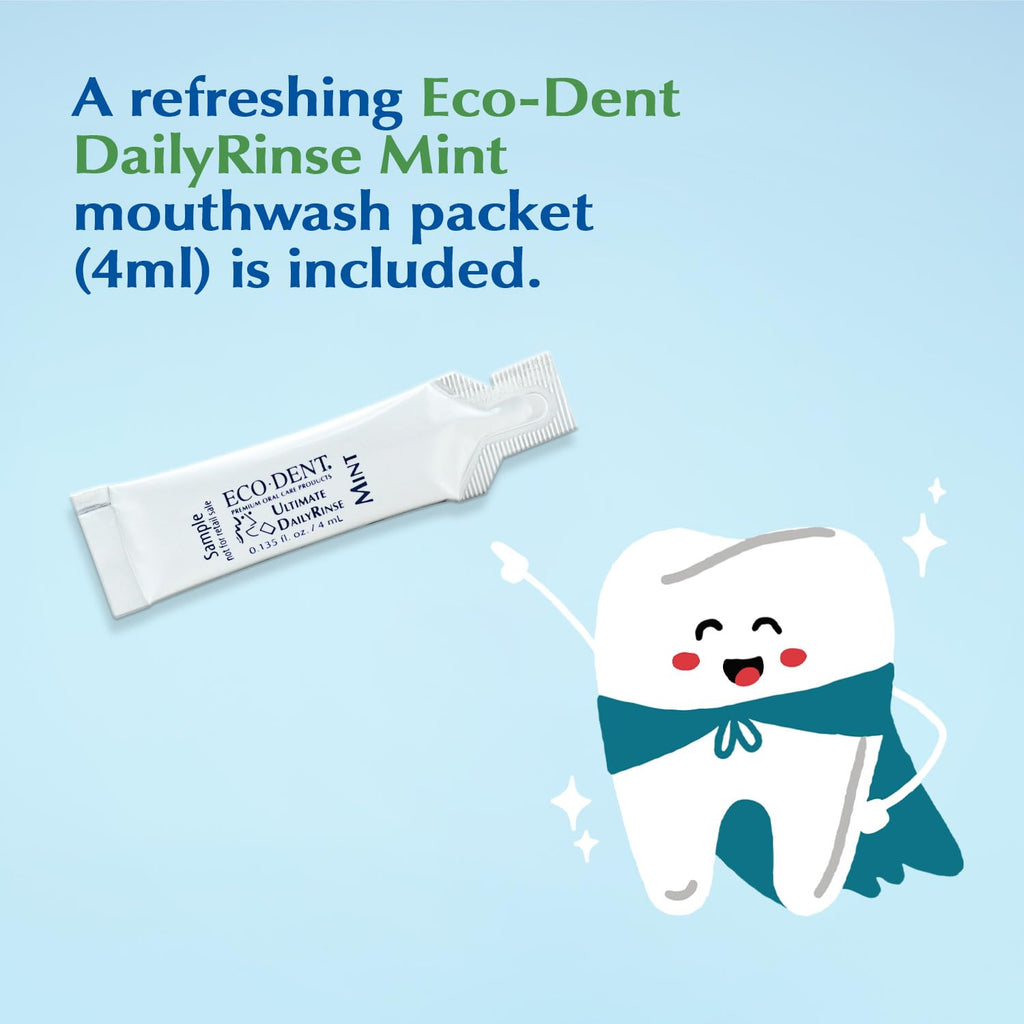 Eco-Dent DailyCare Baking Soda Toothpowder – Cinnamon, Fluoride-Free, 2 oz