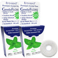 Eco-Dent GentleFloss Dental Floss - Mint, Waxed, 100 Yds (2 Pack)