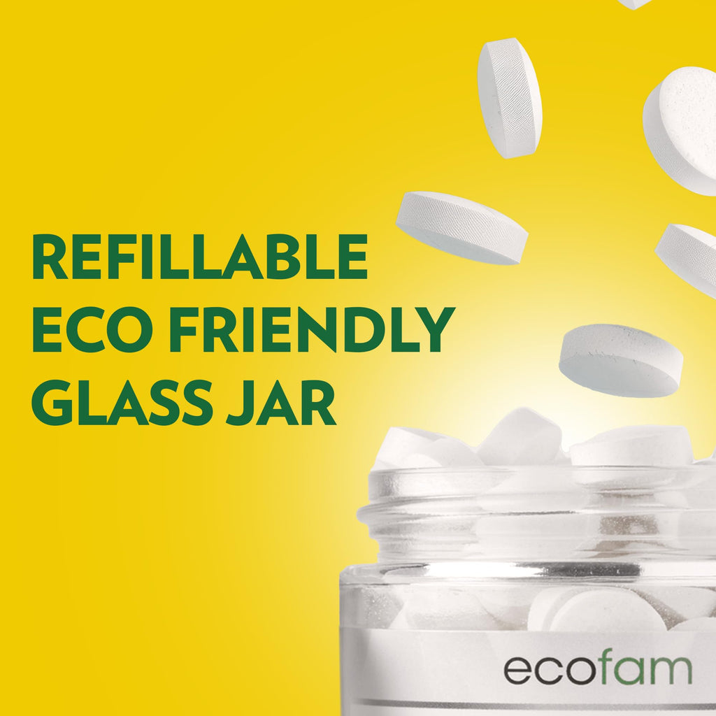 Ecofam Toothpaste Tablets - Hot Cocoa Chewable, Fluoride Free, Nano Hydroxyapatite | 90 Tablets
