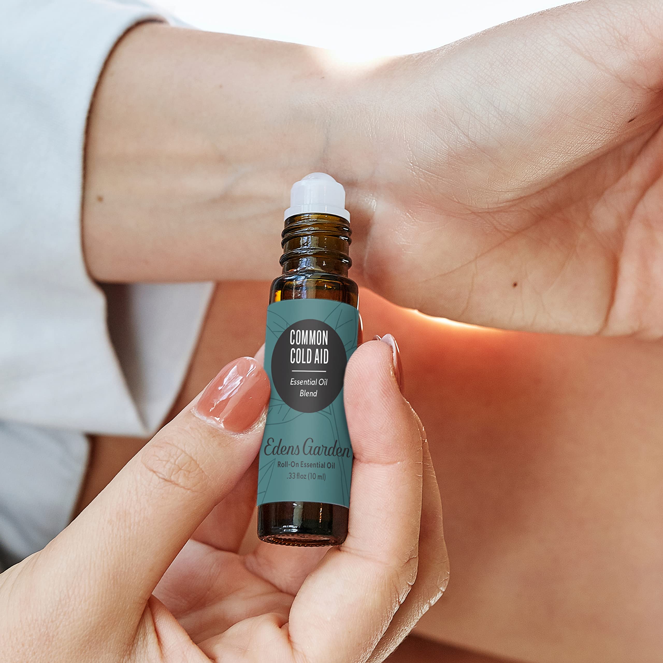 Edens Garden Common Cold Essential Oil Roll-On Blend – 100% Pure, Pre-Diluted, 10 ml (.33 fl oz)