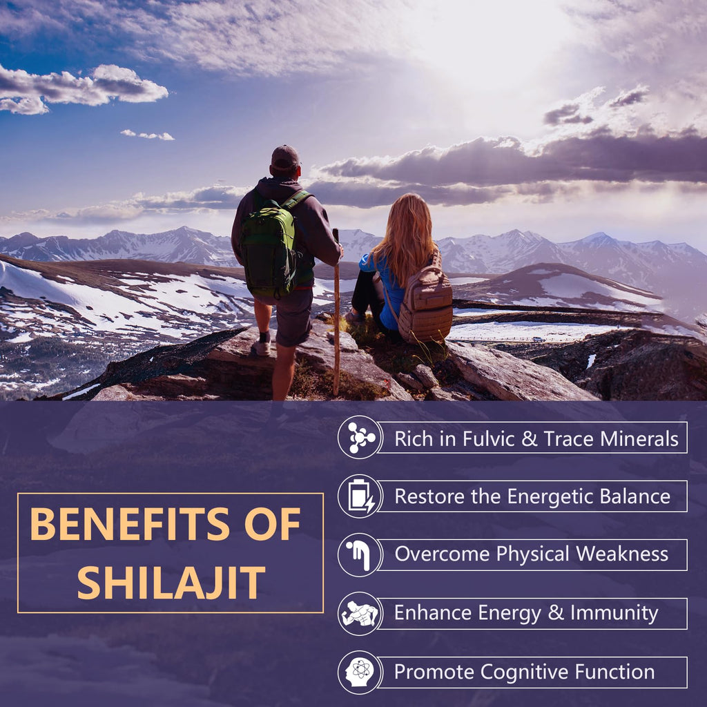 Elikadur 2000 MG Shilajit Supplement – 60 Capsules, 60% Fulvic Acid, 85+ Minerals