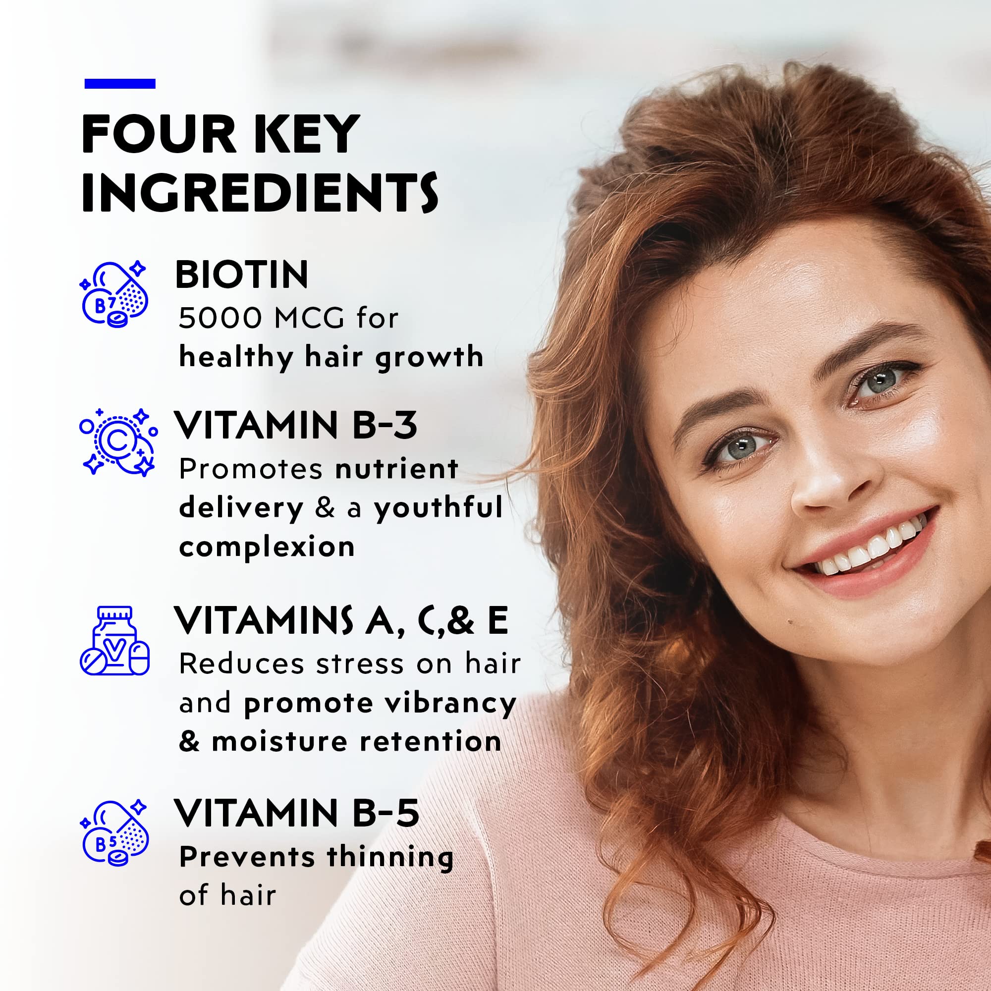 Elon Matrix 5000 Multivitamin – Biotin 5000mcg for Hair, Skin & Nails (2x60 tablets) | 120-Day Pack
