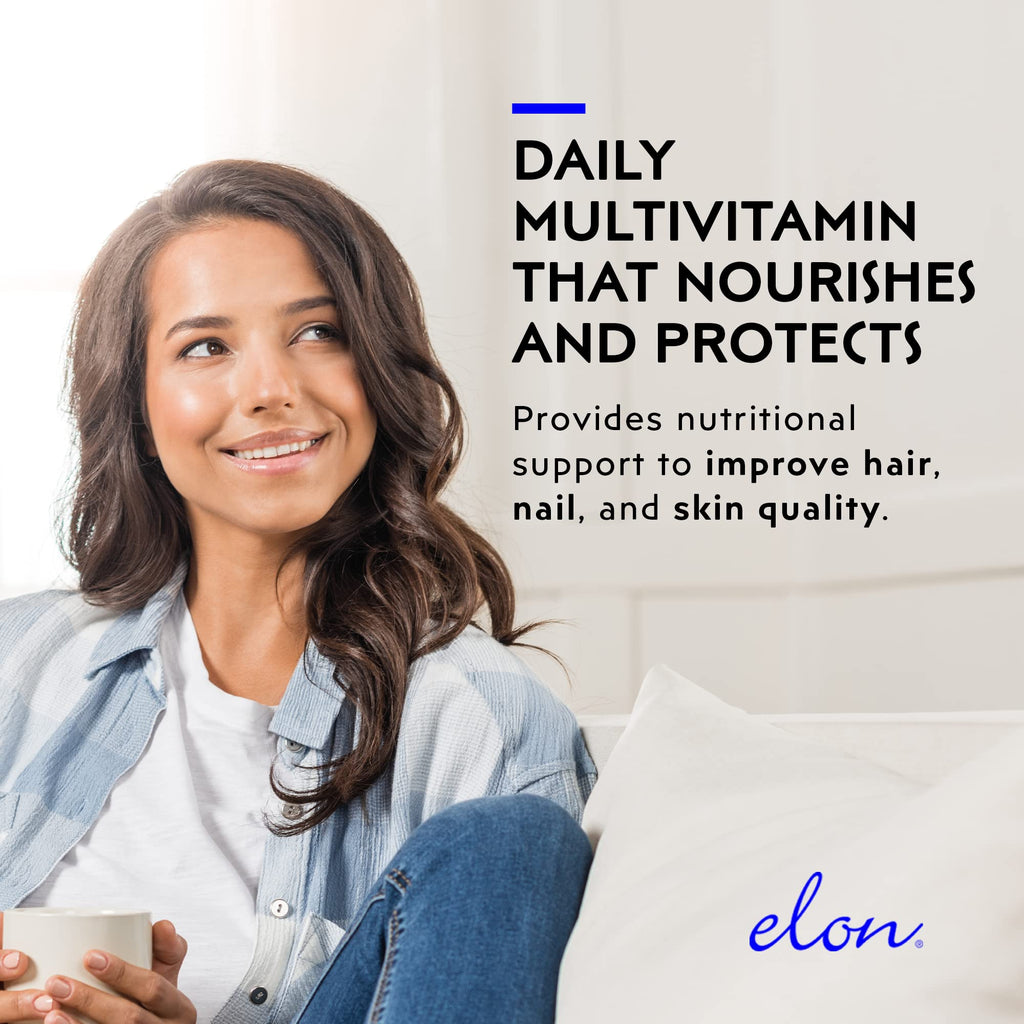 Elon Matrix 5000 Multivitamin – Biotin 5000mcg for Hair, Skin & Nails (2x60 tablets) | 120-Day Pack