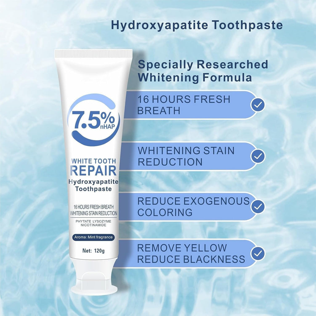 7.5% Hydroxyapatite Toothpaste – Enamel Protection, Fluoride-Free