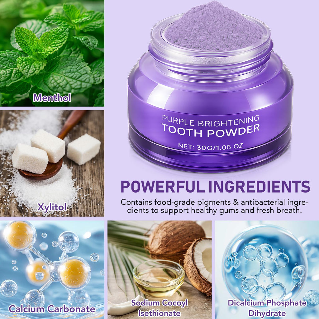 Teeth Whitening Powder – Enamel-Safe Brightening with PAP (Peroxide-Free)