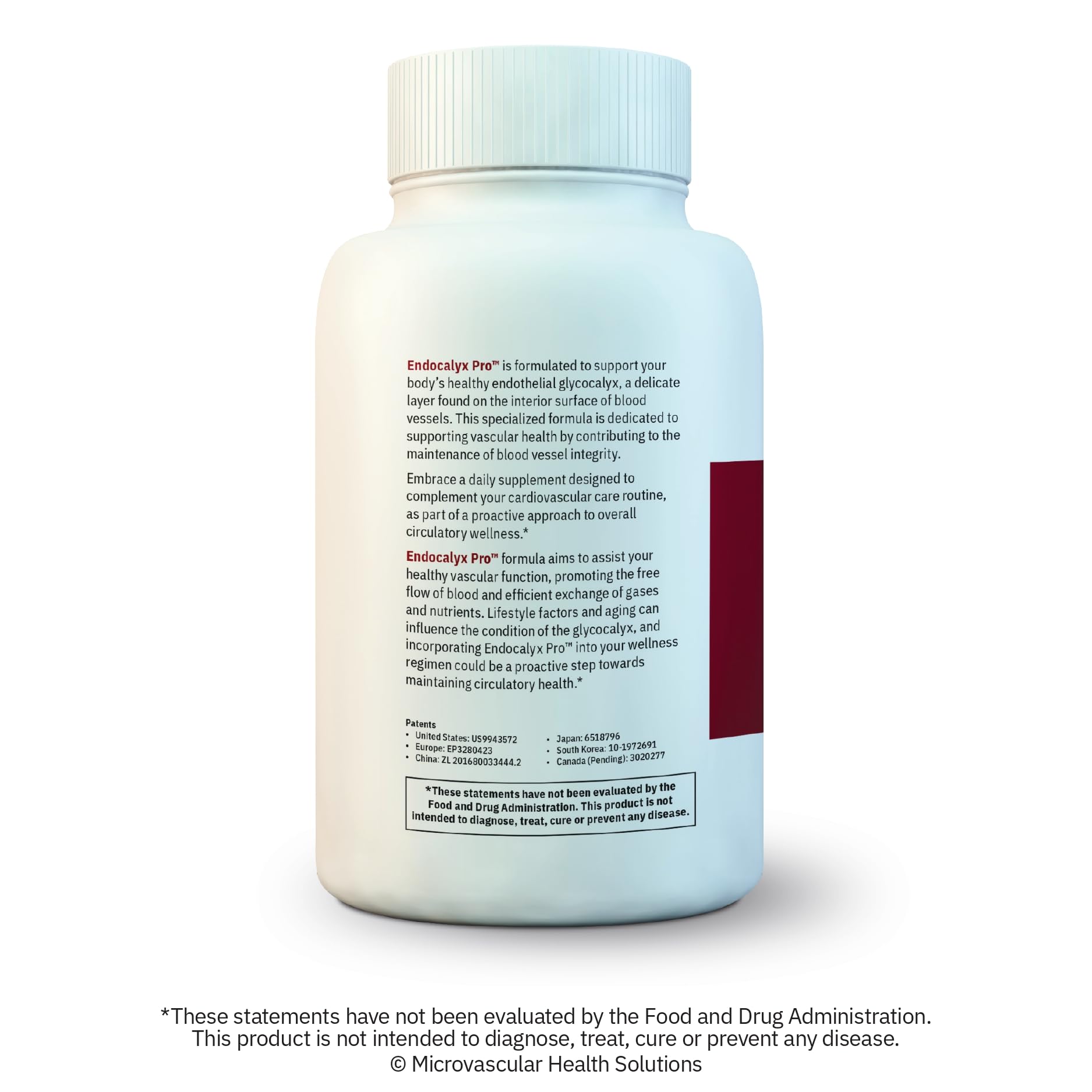 MYBODYRX Endocalyx Pro Supplement – Endothelial Glycocalyx Support for Vascular & Microcirculation Health | 120 Veggie Capsules