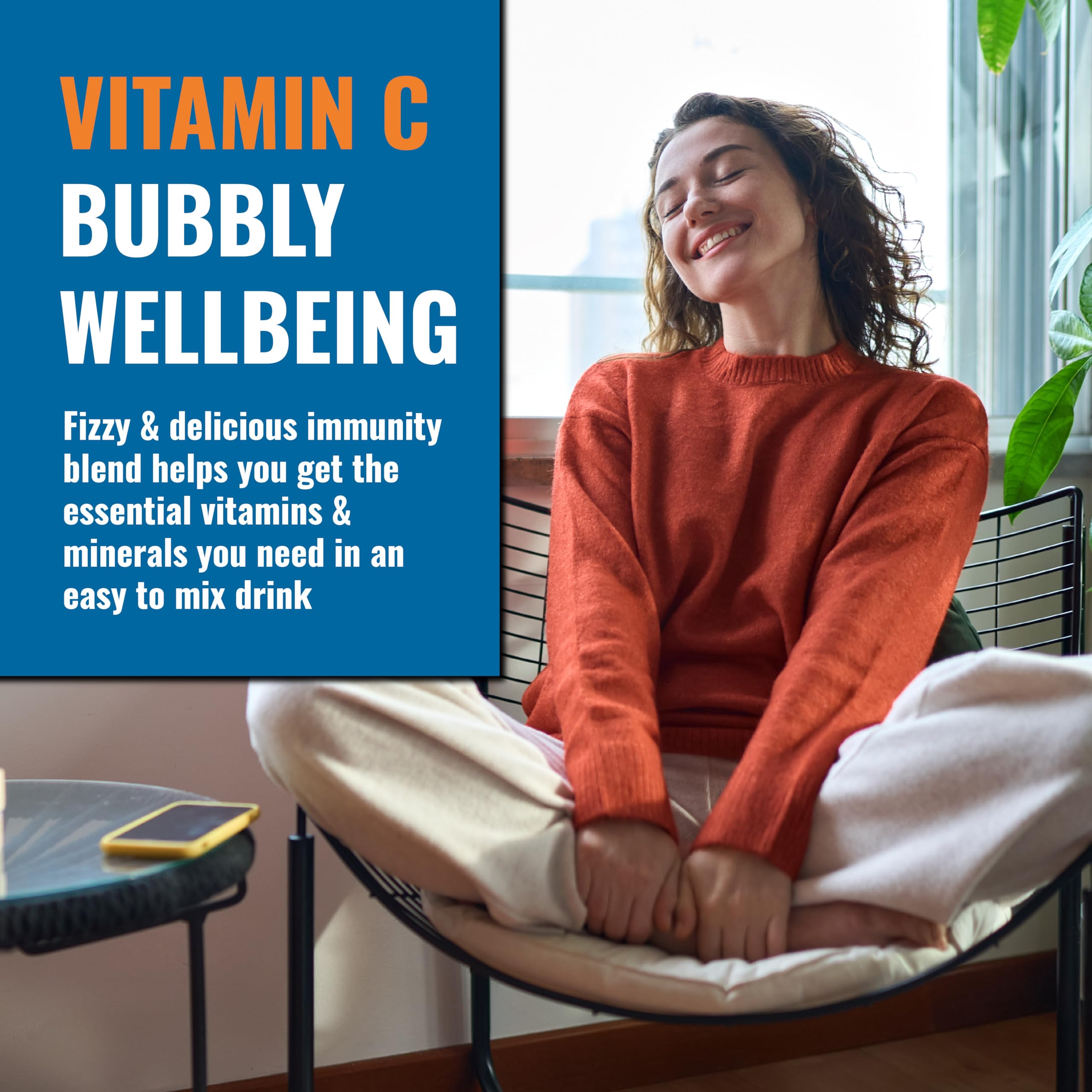 Ener-C Peach Mango Multivitamin Drink Mix – Vitamin C 1000mg, Electrolytes, Immune Support
