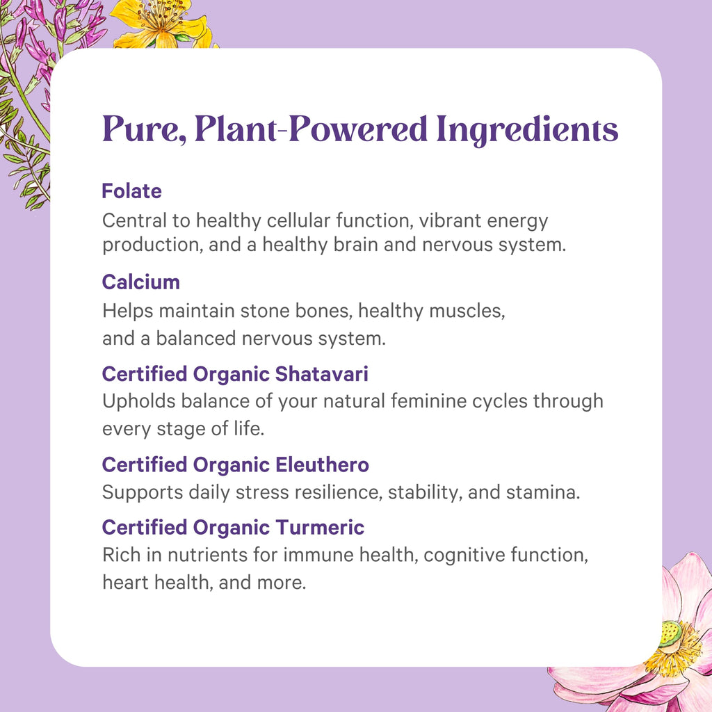 PURE SYNERGY Vita-Min-Herb for Women | Organic Whole-Food Multivitamin (120 Tablets)