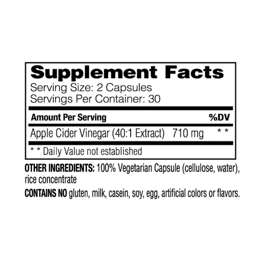 Enzymedica Apple Cider Vinegar - Weight & Digestive Support, 60 Count