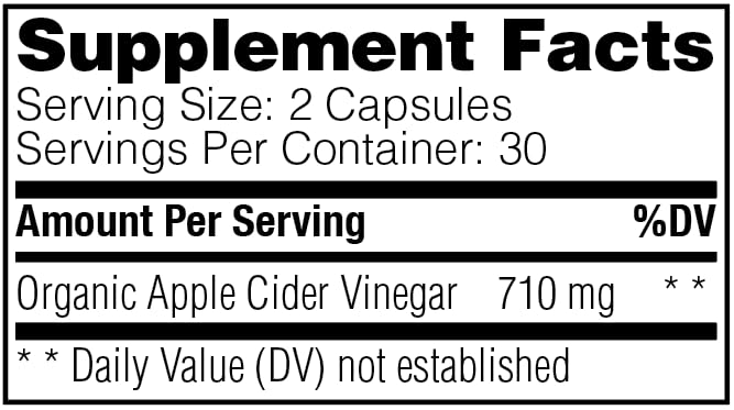 Enzymedica Apple Cider Vinegar - Weight & Digestive Support, 60 Count