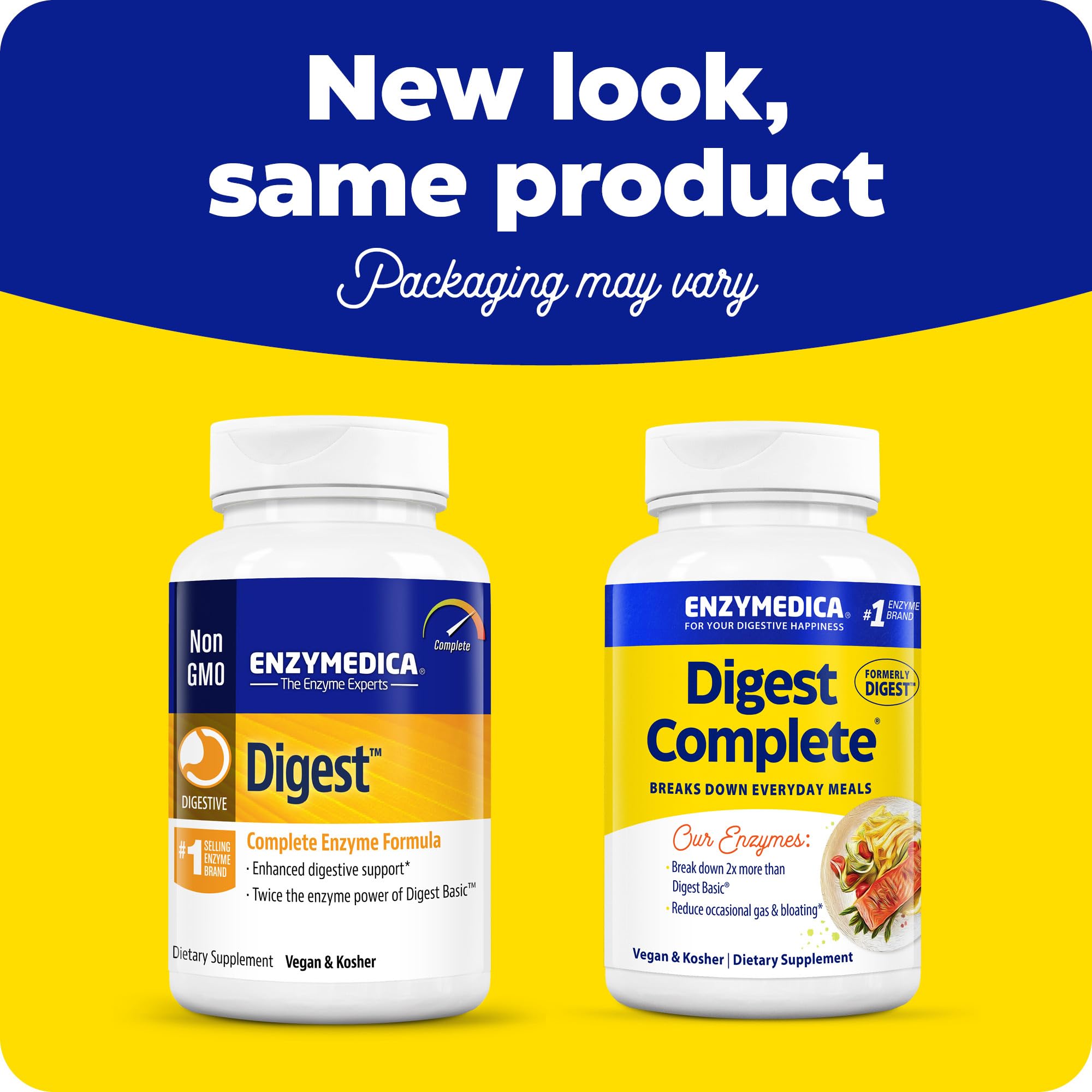 Enzymedica Digest Complete: Full-Range Digestive Enzymes for Daily Gut Support | 240 Count