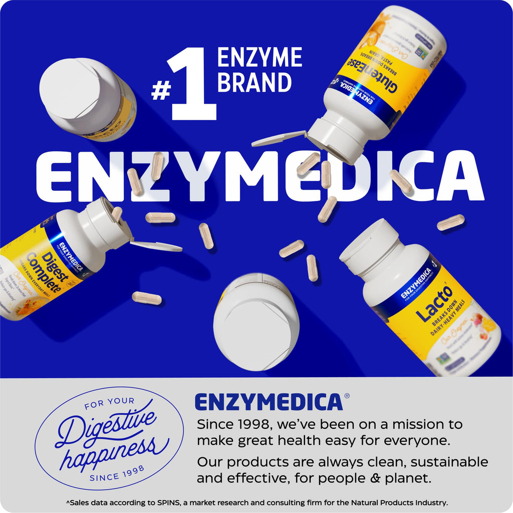 Enzymedica Organic Vitamin D3+K2 5,000 IU / 90 mcg MK-7 – Vegan, Shiitake & Prebiotic Fiber (60 Count Pack of 2)