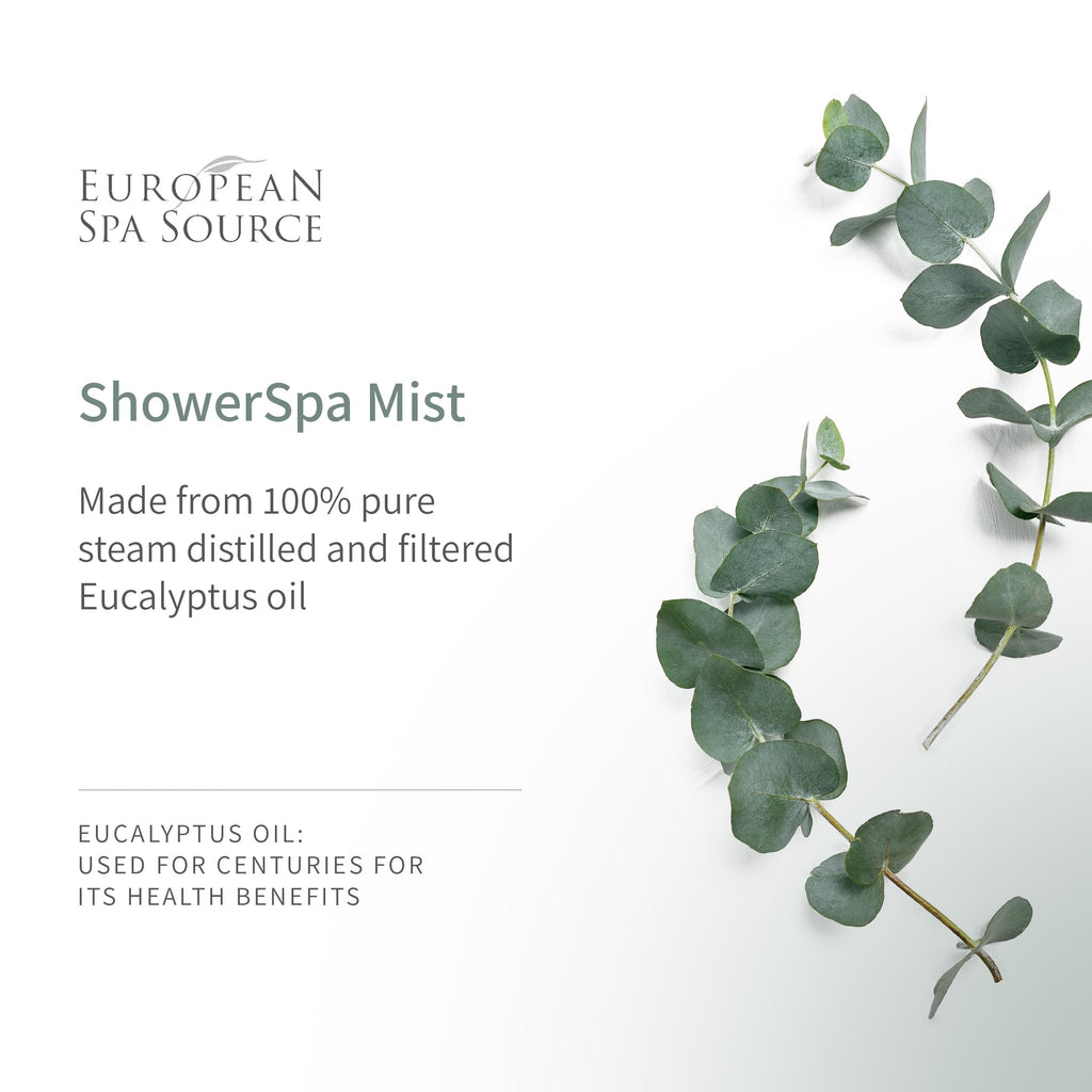 European Spa Source Special Edition – Eucalyptus, Wood Smoke & Leather Shower Spa Mist