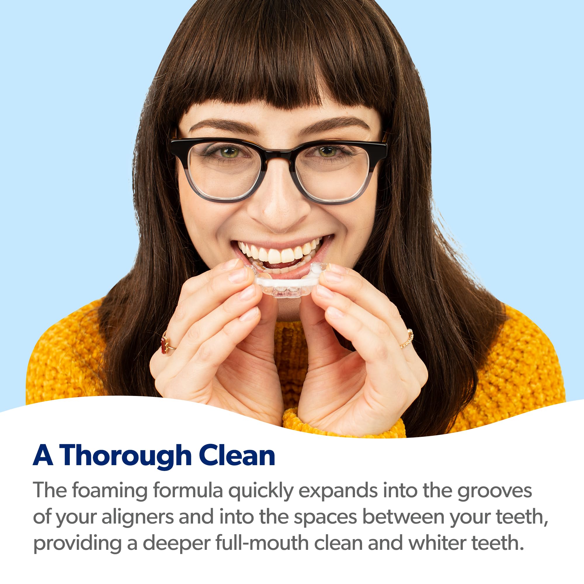 EverSmile AlignerFresh Original Clean Foam – Aligner Cleaner for Invisalign & All Clear Aligners, 25ml (2 Pack)