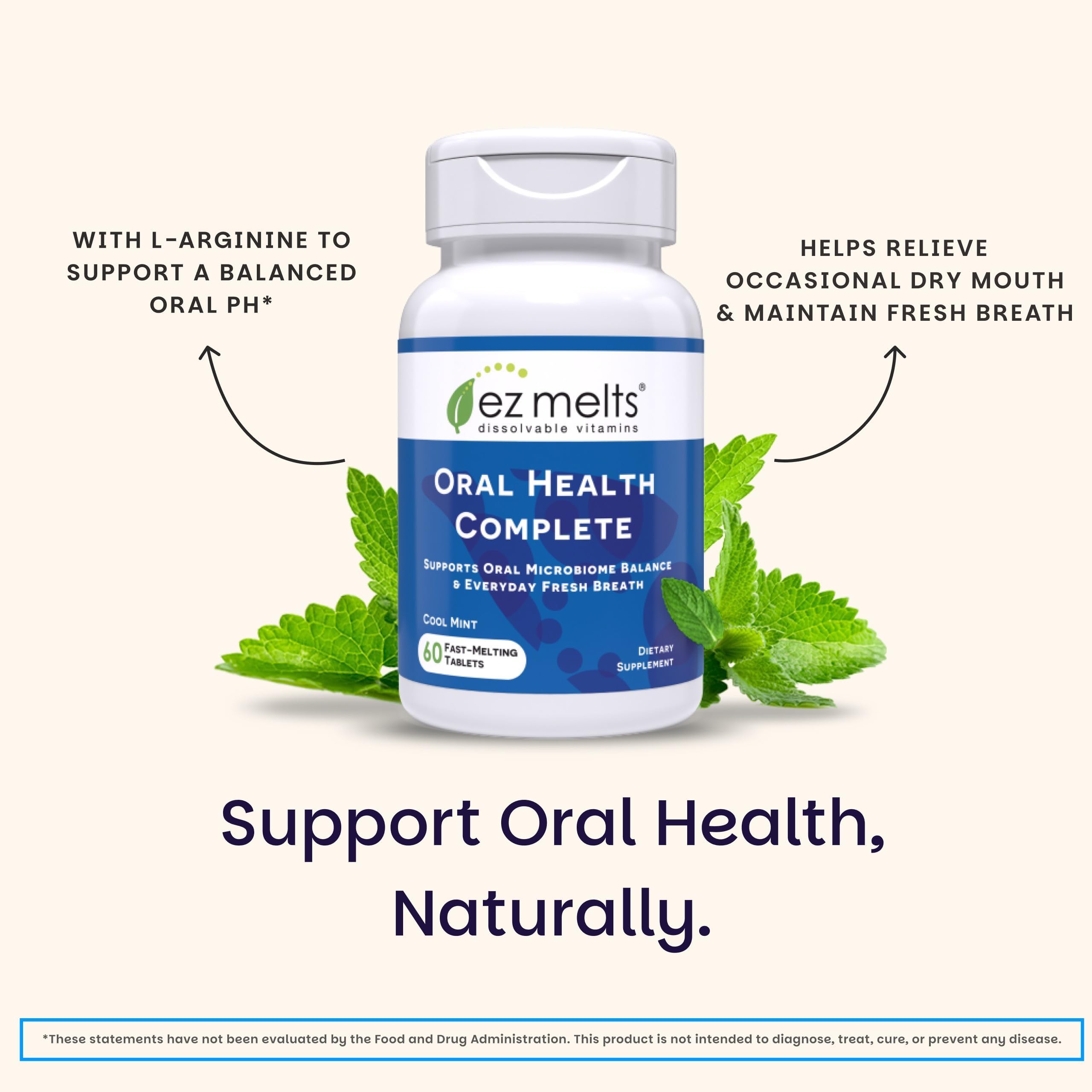 EZ Melts Oral Health Complete - Probiotic for Gum Health (2 Pack)