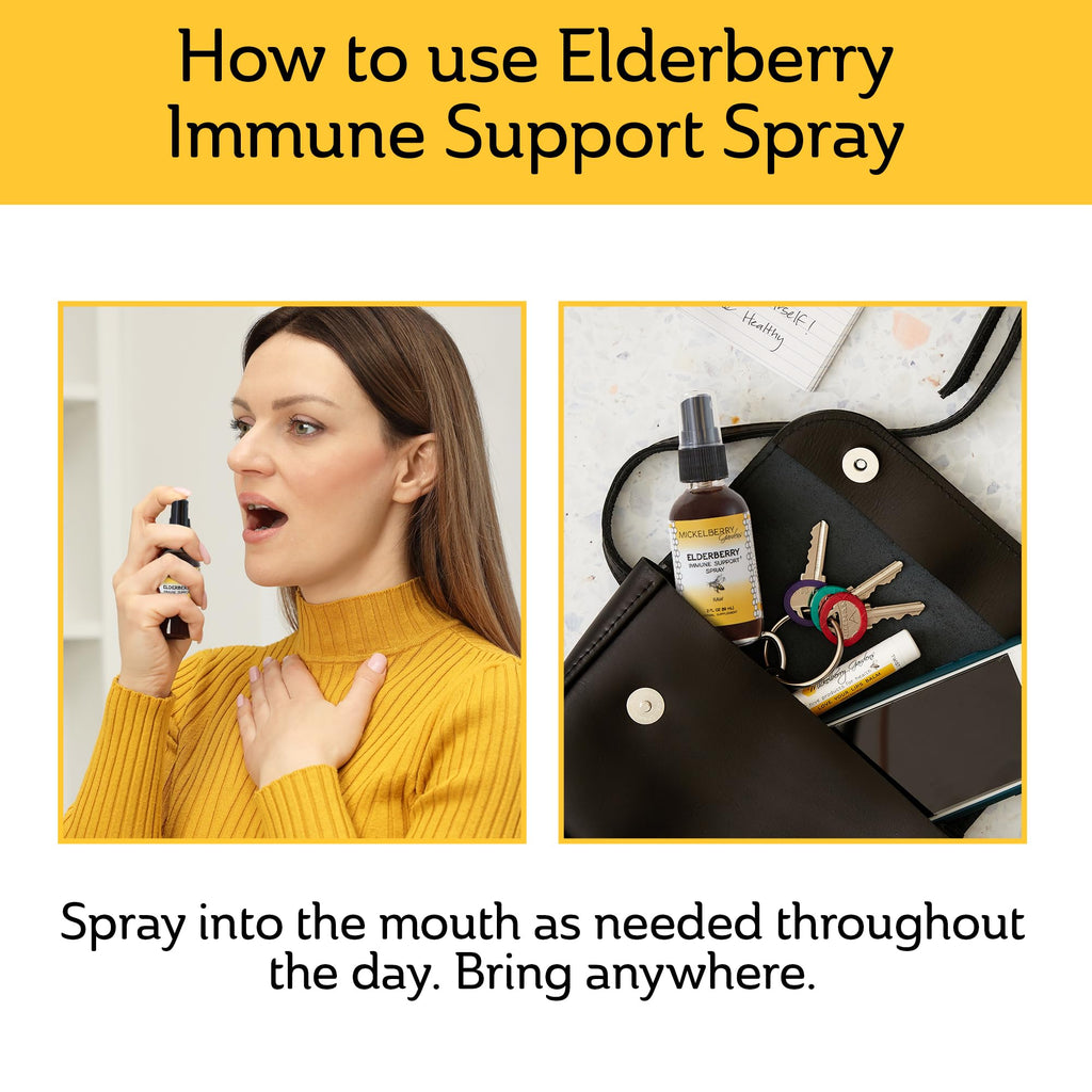Mickelberry Gardens Elderberry Honey Tonic – Immune Support (4 oz, Pack of 2)