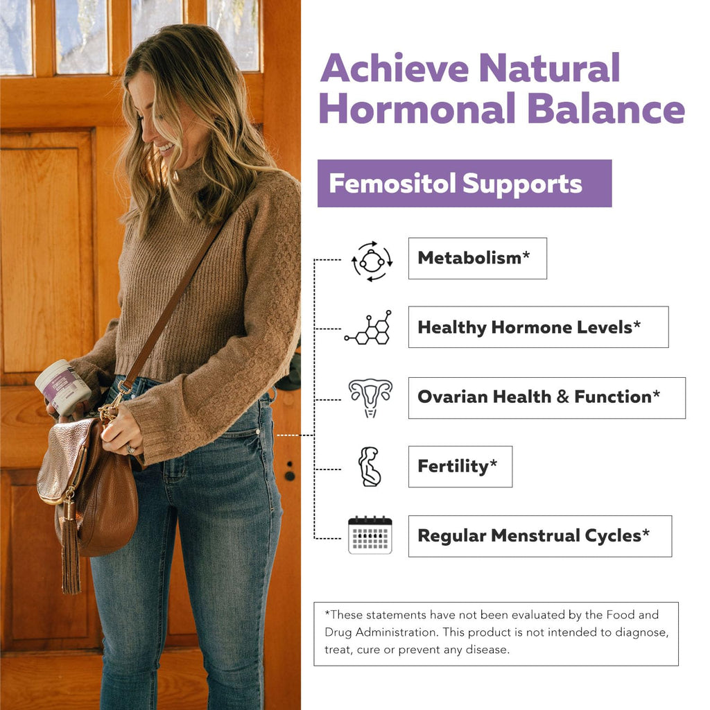 FemoSitol Inositol Powder 40:1 – Myo-/D-Chiro Inositol for PCOS, 123 g (60 Servings)