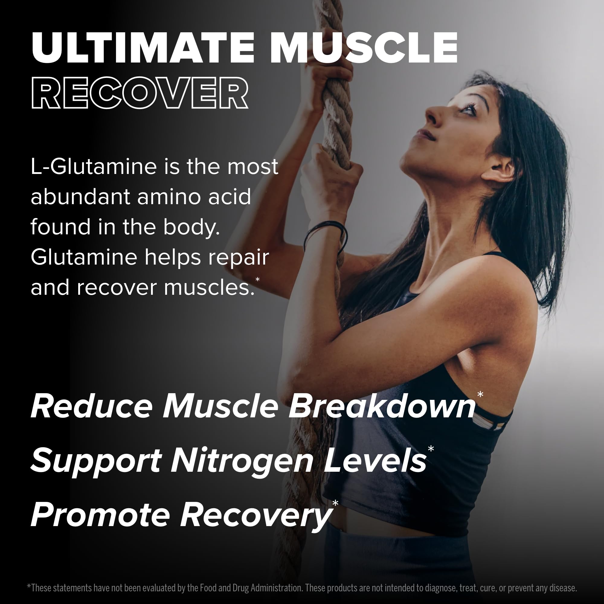FINAFLEX Pure L-Glutamine Powder Unflavored 10.6 oz – 60 Servings
