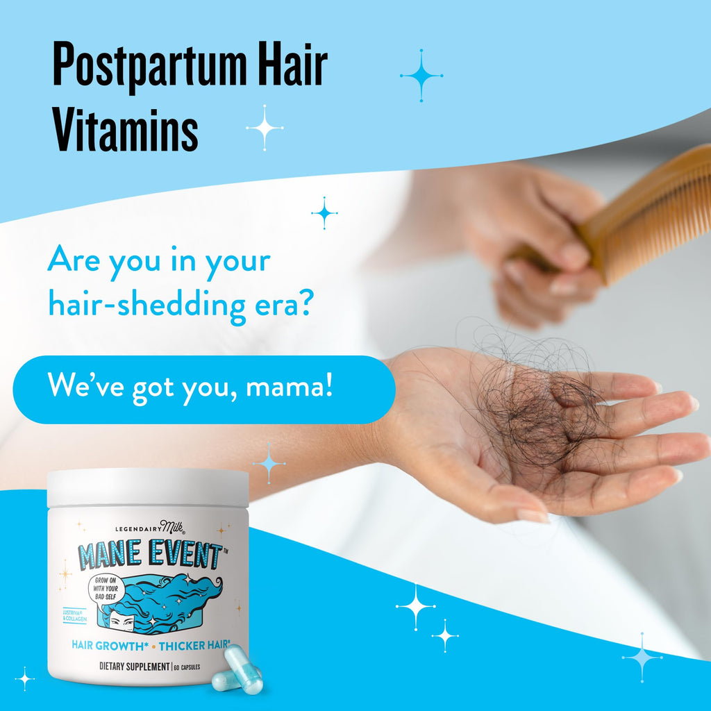 Hair Growth Vitamins for Women – Biotin, Collagen & Lustriva | Mane Event