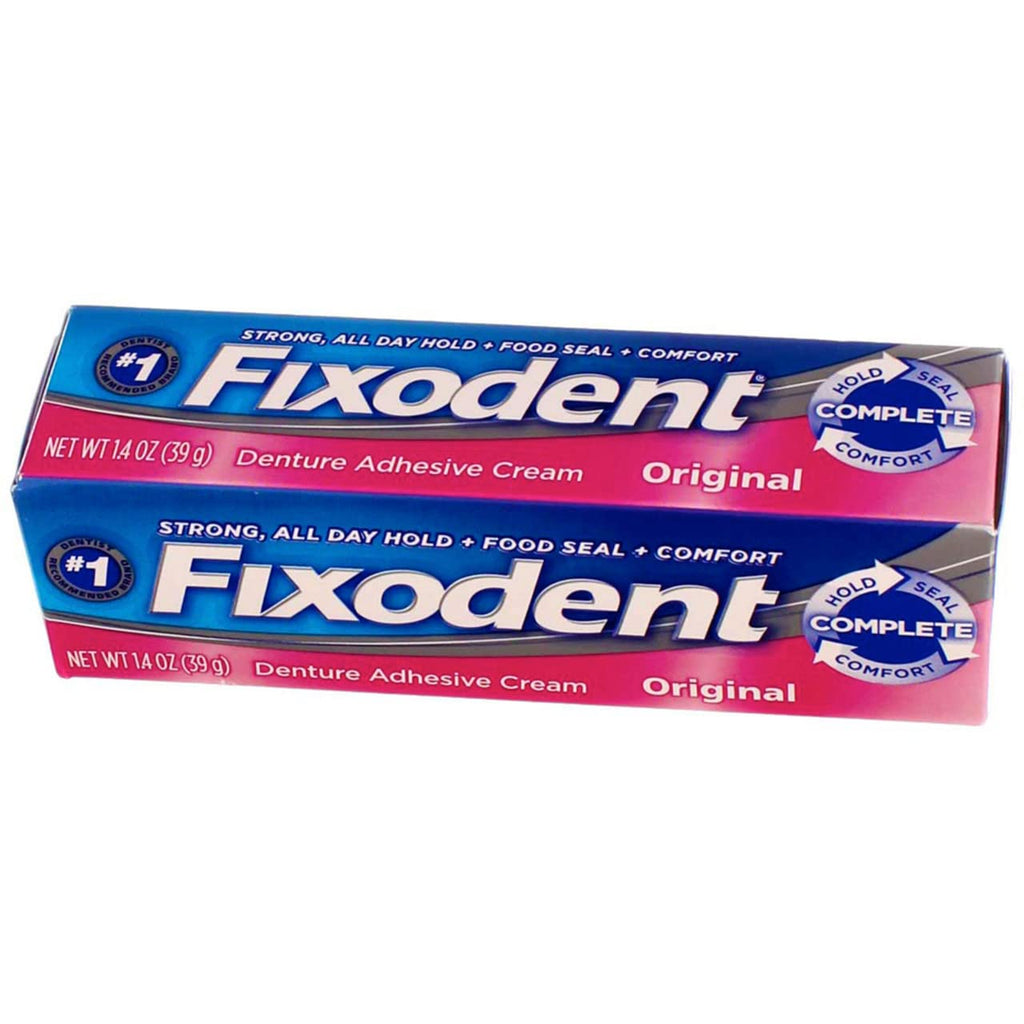 Fixodent Original Denture Adhesive Cream 1.4 oz (41 ml) 6 Pack