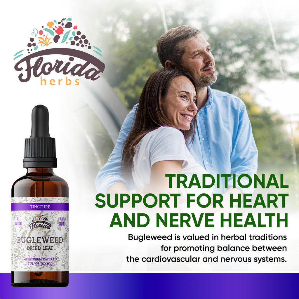 Bugleweed Tincture - Organic Florida Herbs, 2 oz (700 mg) - Non-GMO