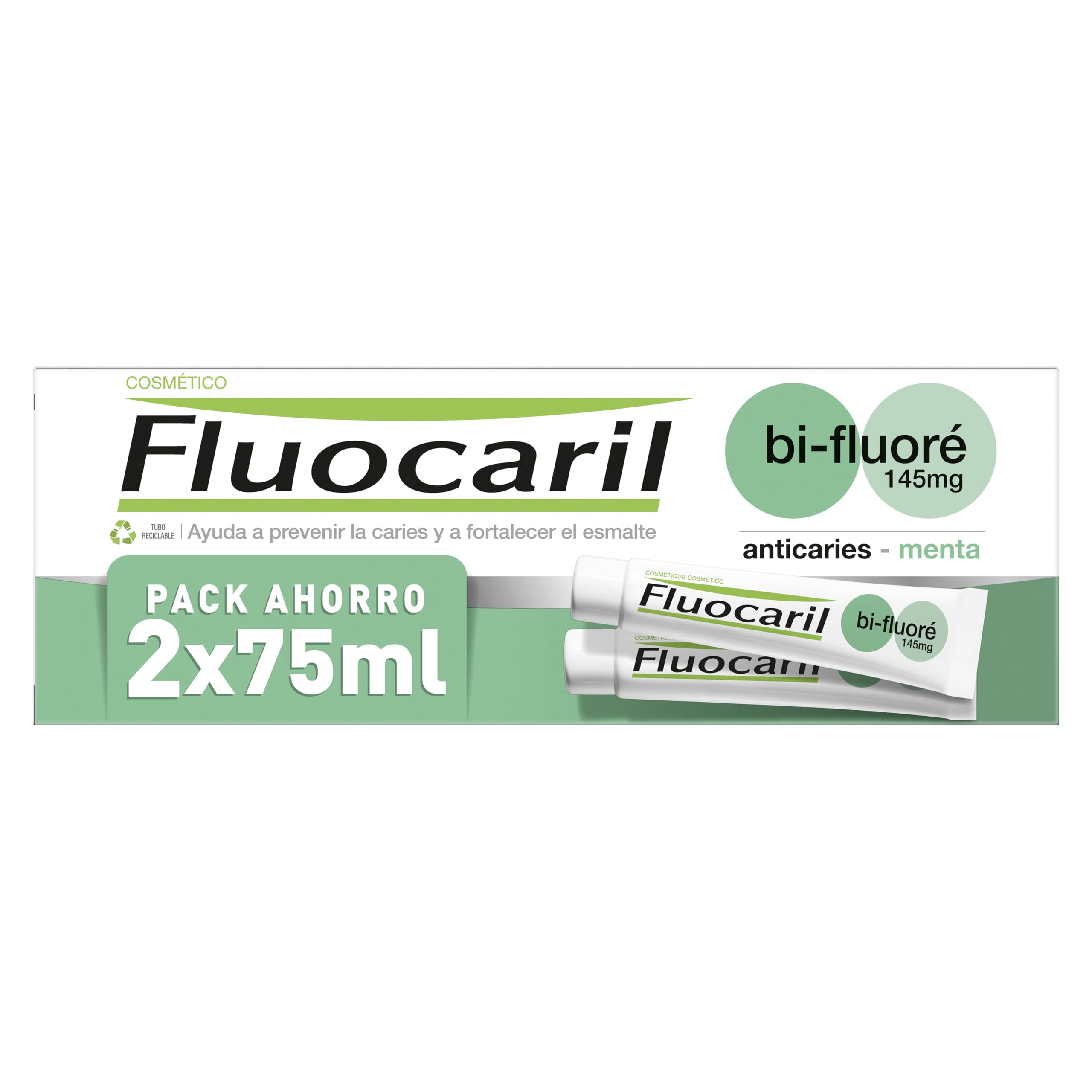 Fluocaril Bi-Fluore Duplo 145 mg Mint 2 x 75 ml – Neutral
